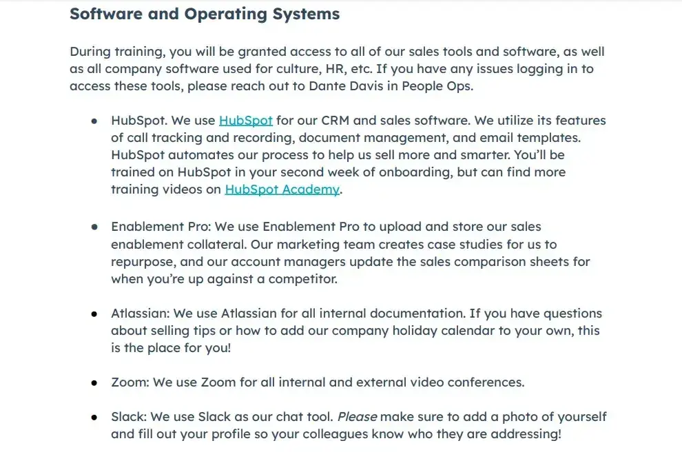 onboarding new sales reps, hubspot sales manual