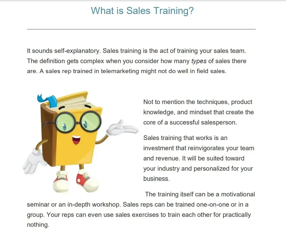 onboarding new sales reps, badger sales manual