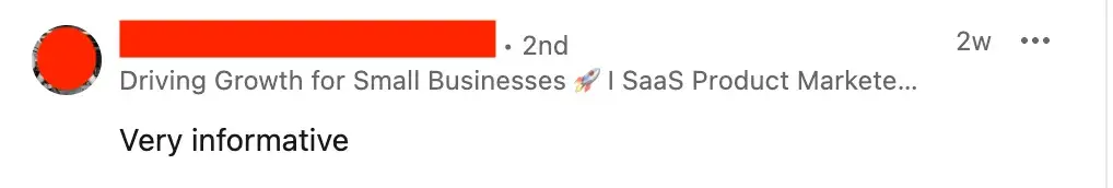 using ai-generated comments on linkedin