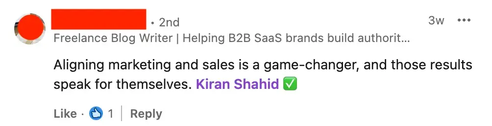 using ai-generated comments on linkedin