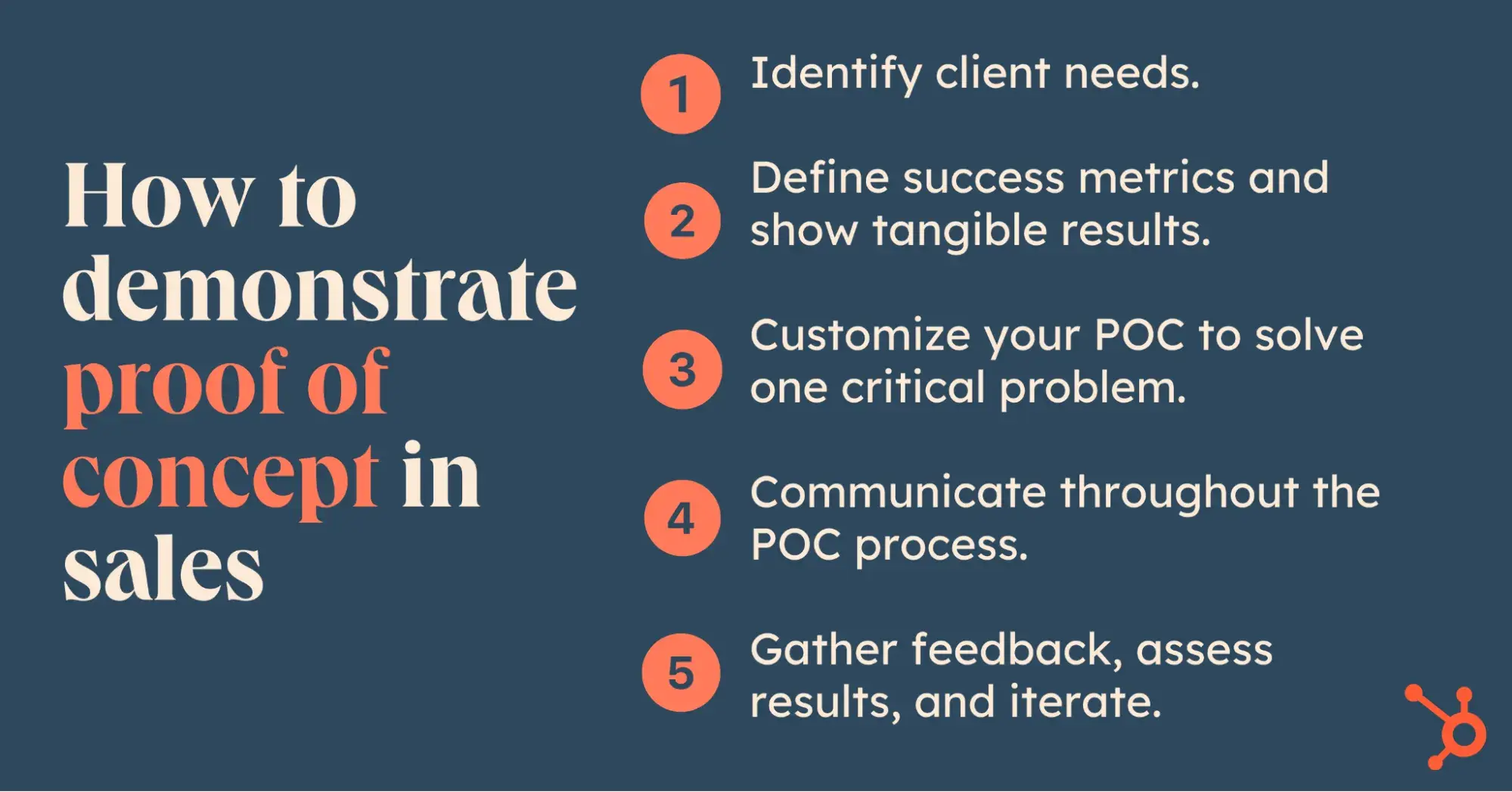 how to demonstrate proof of concept in sales