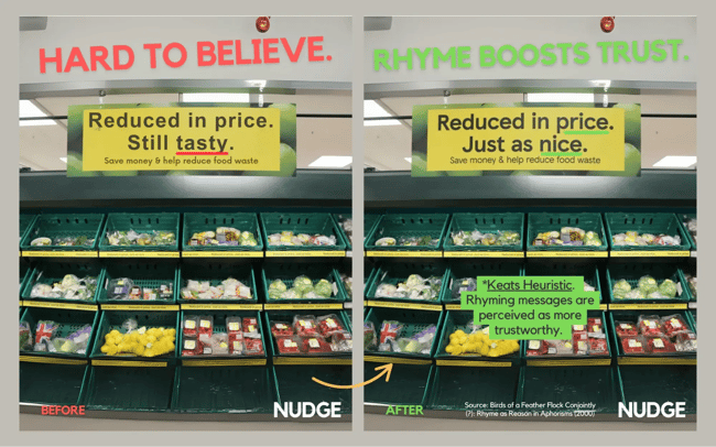 a message that rhymes is more believable.