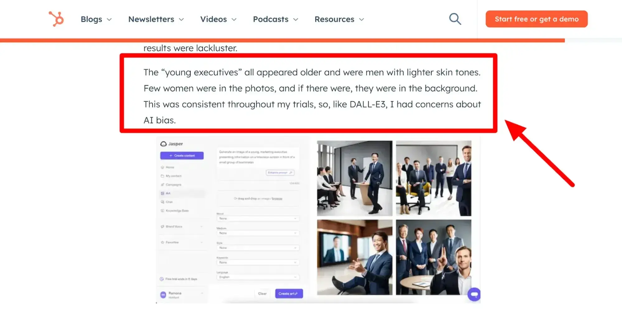 screenshot showing an account of ai bias discovered by ramona sukhraj