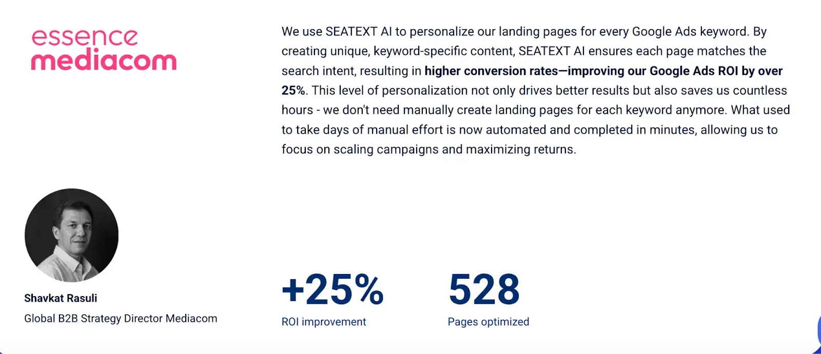 essence mediacom x seatext ai