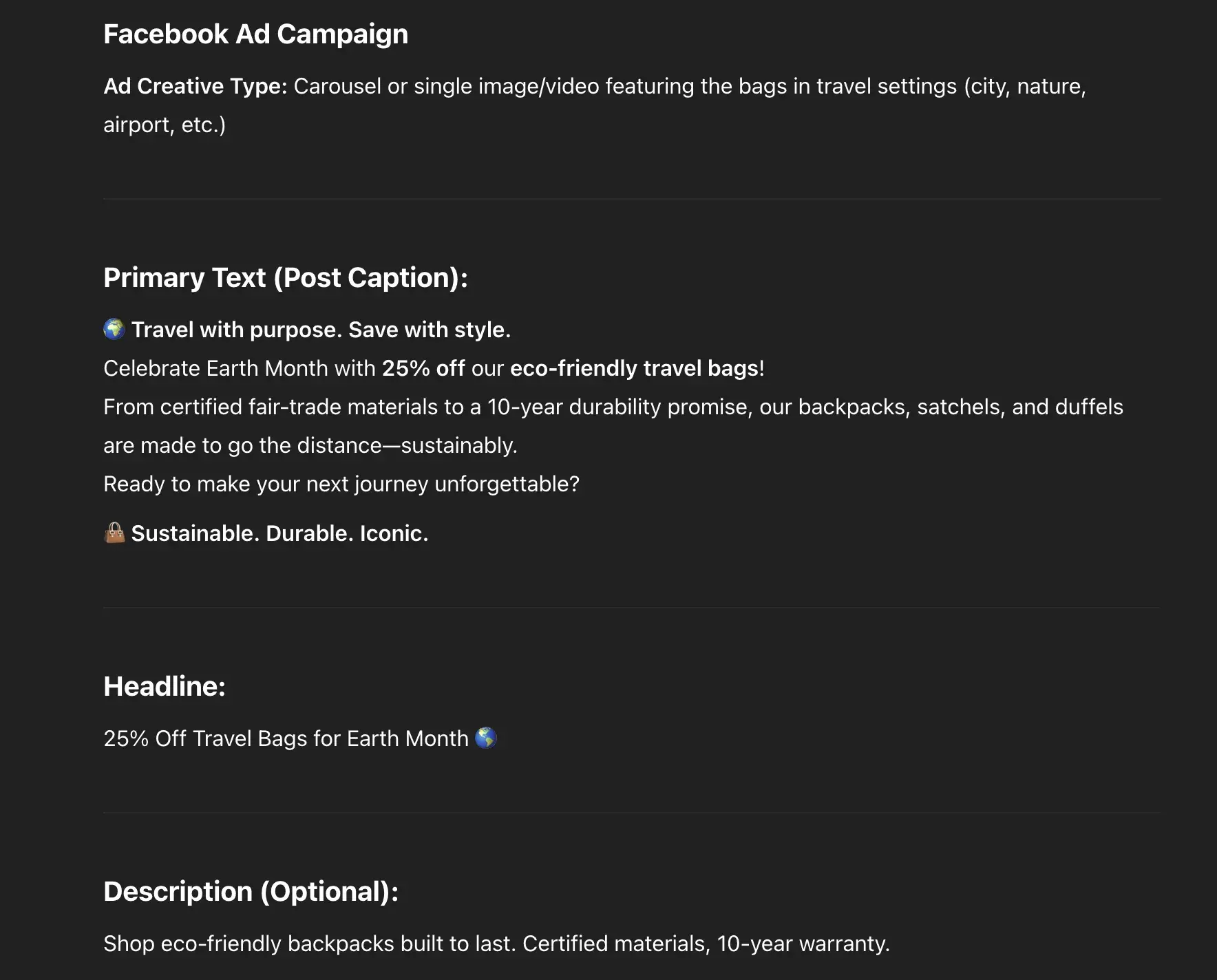 generative ai for facebook marketing by openai