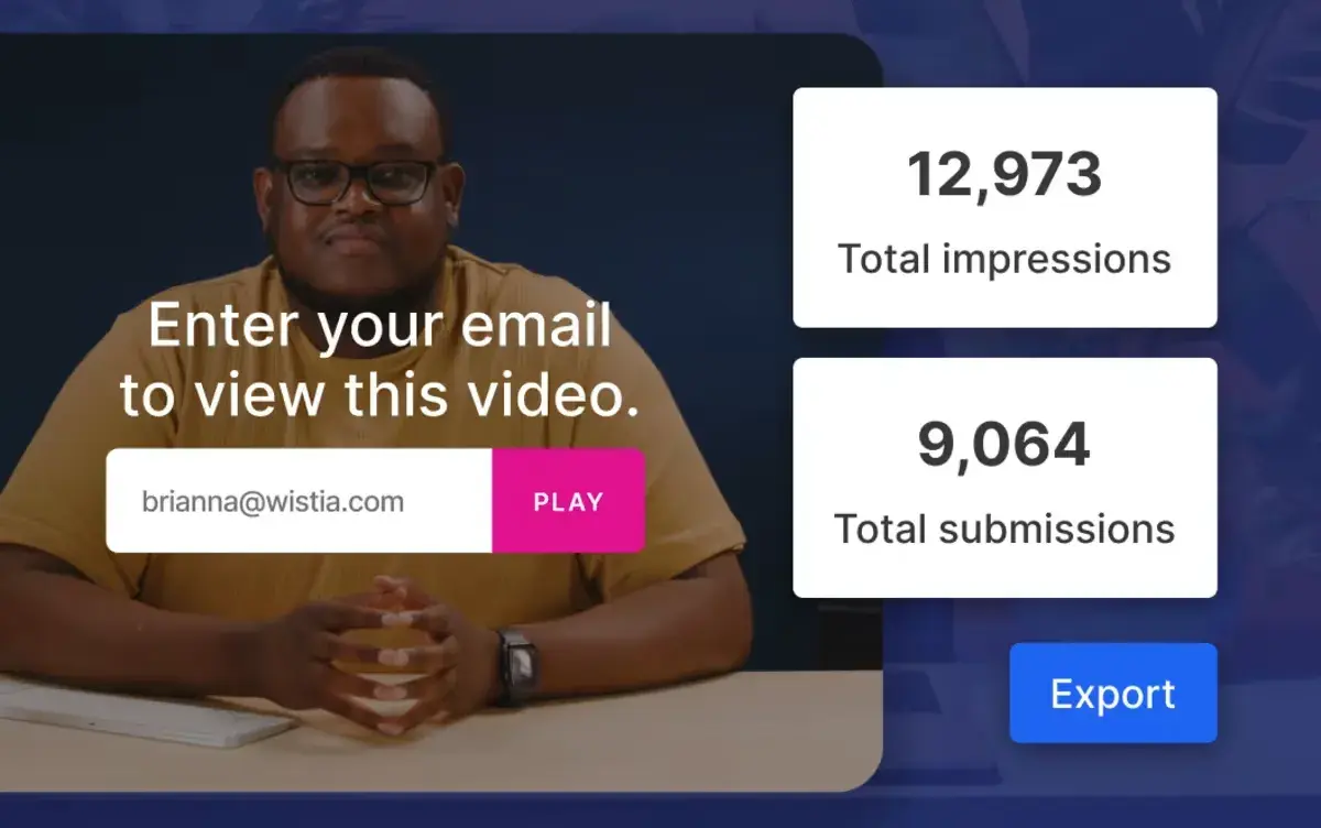 wistia is a b2b lead generation tool that helps marketers capture leads from videos.