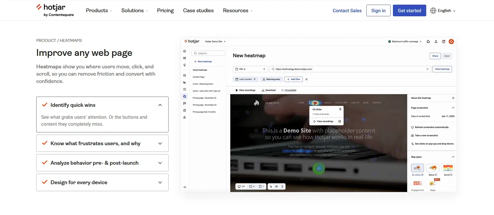 tool for selling with budget consciousness: hotjar