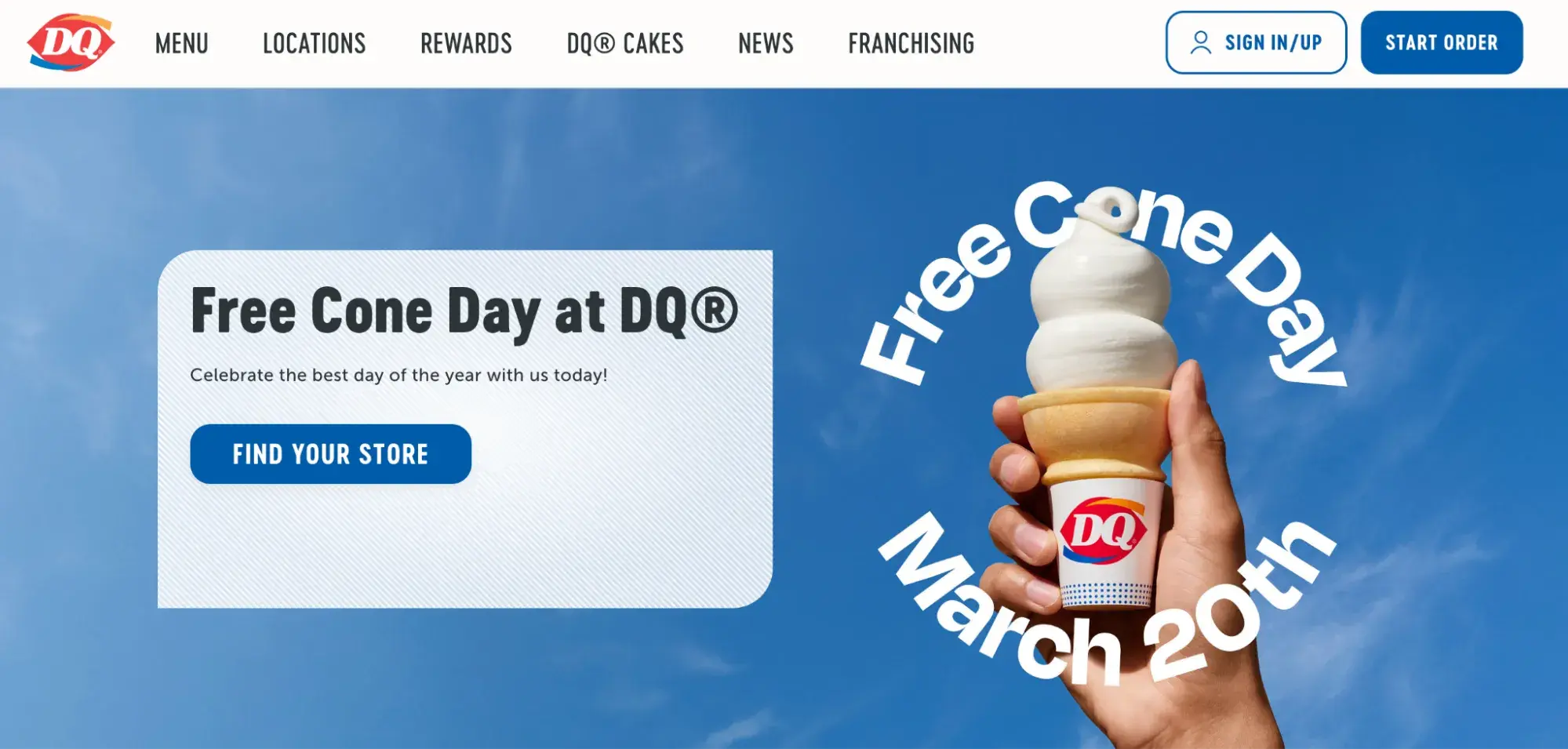 freebie marketing, dairy queen free cone day