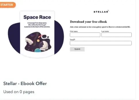 how to create a landing page; a simple template from hubspot