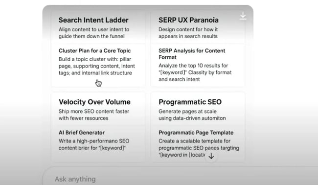 marketing prompt, prompt library