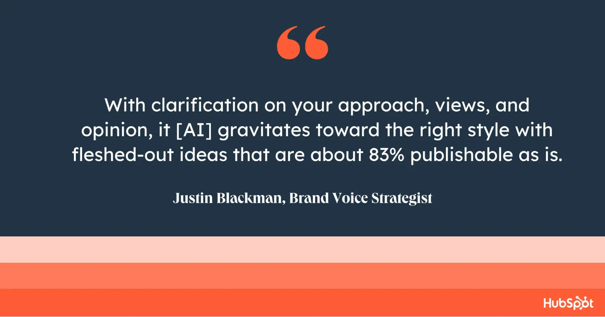 with clarification on your approach, views, and opinion, it [ai] gravitates toward the right style with fleshed-out ideas that are about 83% publishable as is.
