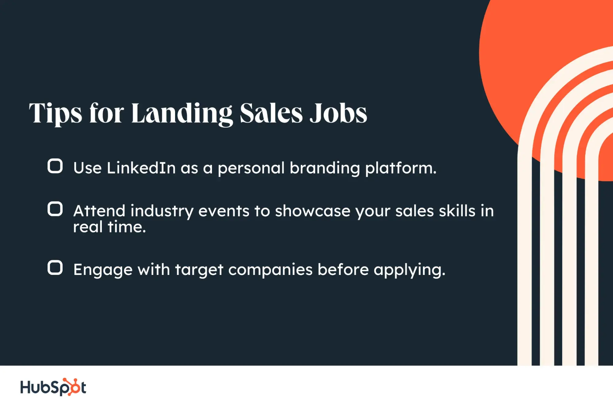 sales job seekers, tips for landing a job