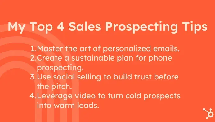 sales prospecting tips