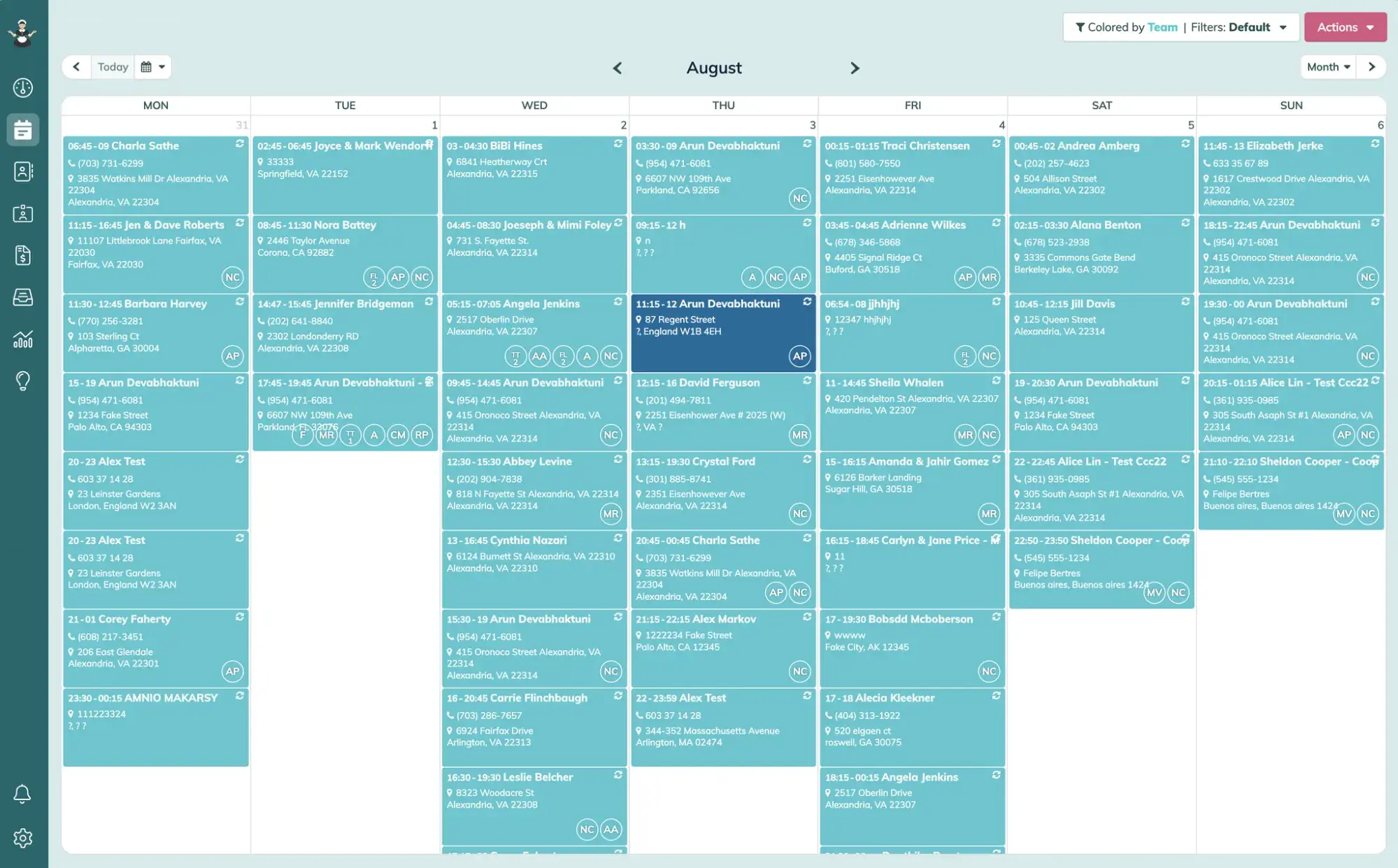a screenshot of zen maid’s CRM user interface