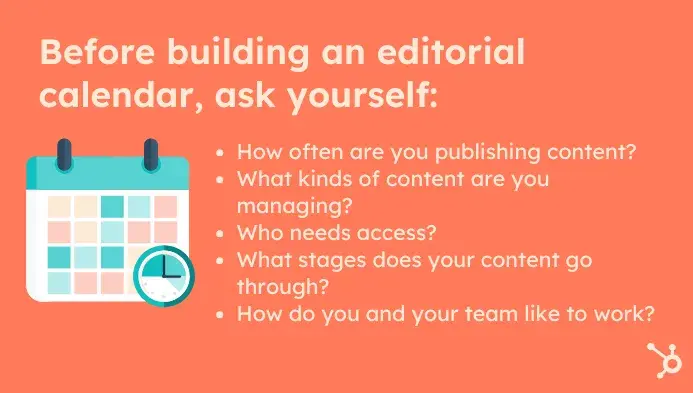 what to ask while building an editorial calendar