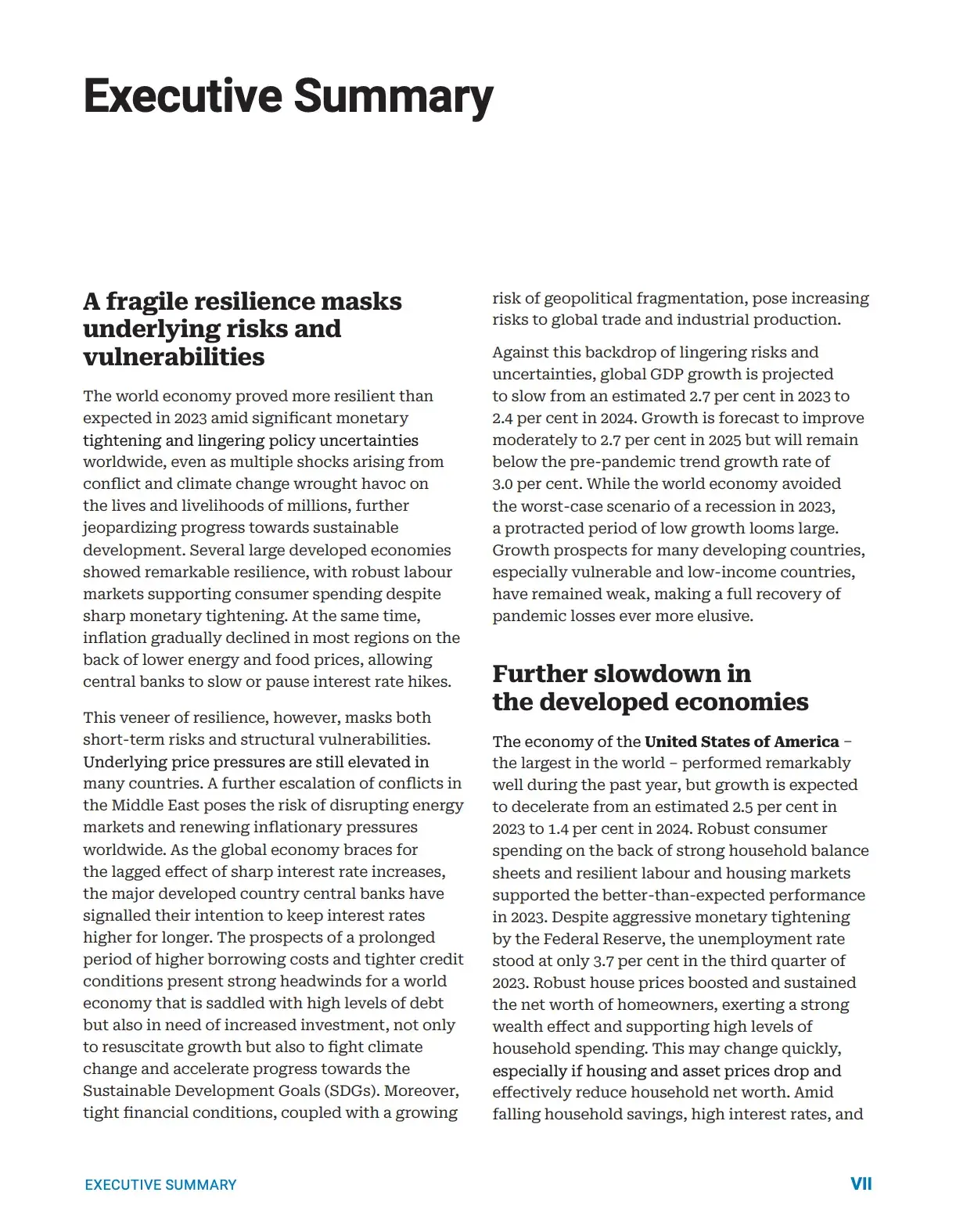 executive summary example, mckinsey