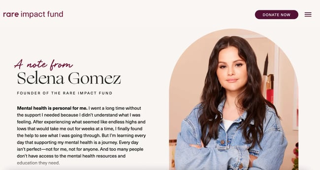 impact fund, rare beauty