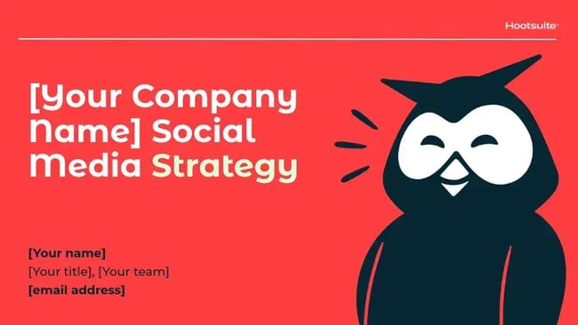 social media strategy template, hootsuite