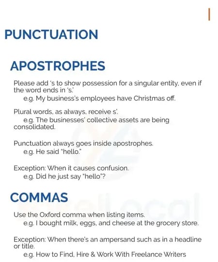 screenshot from yokel local content style guide