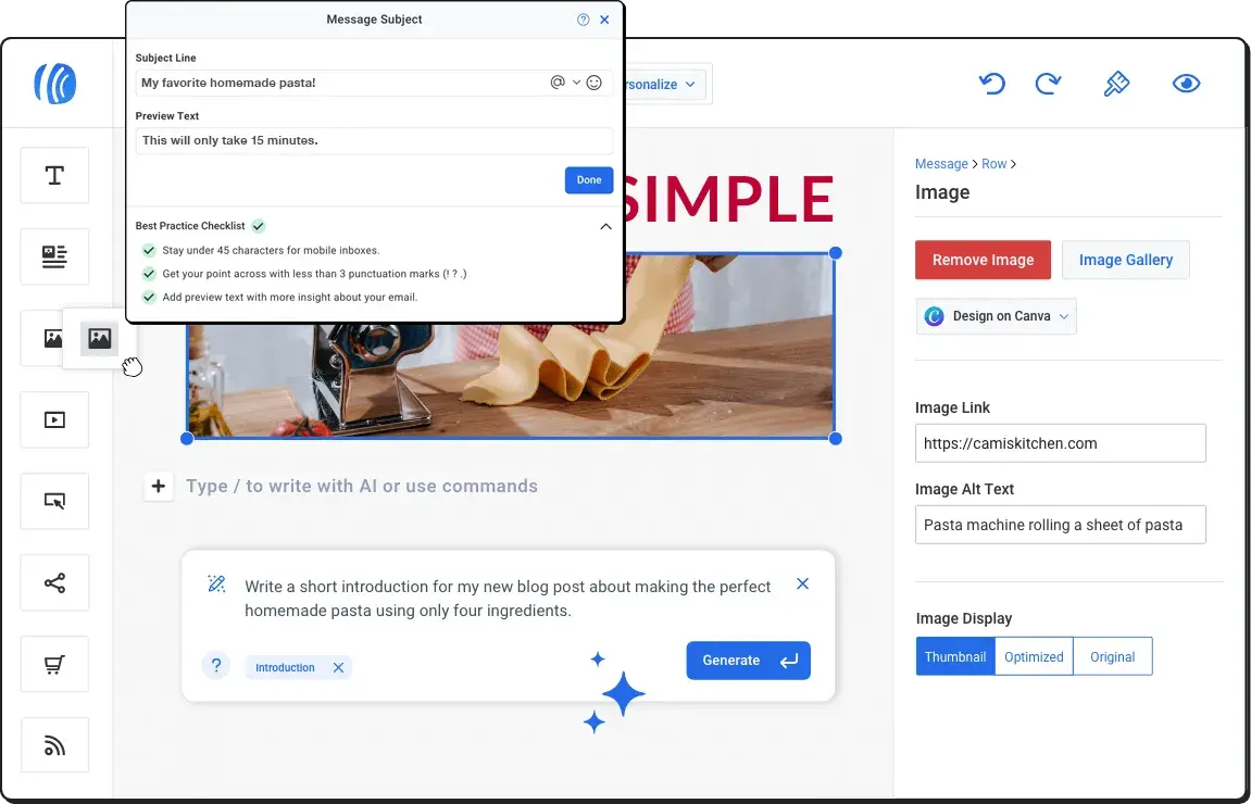aweber email editor; email marketing for hvac companies