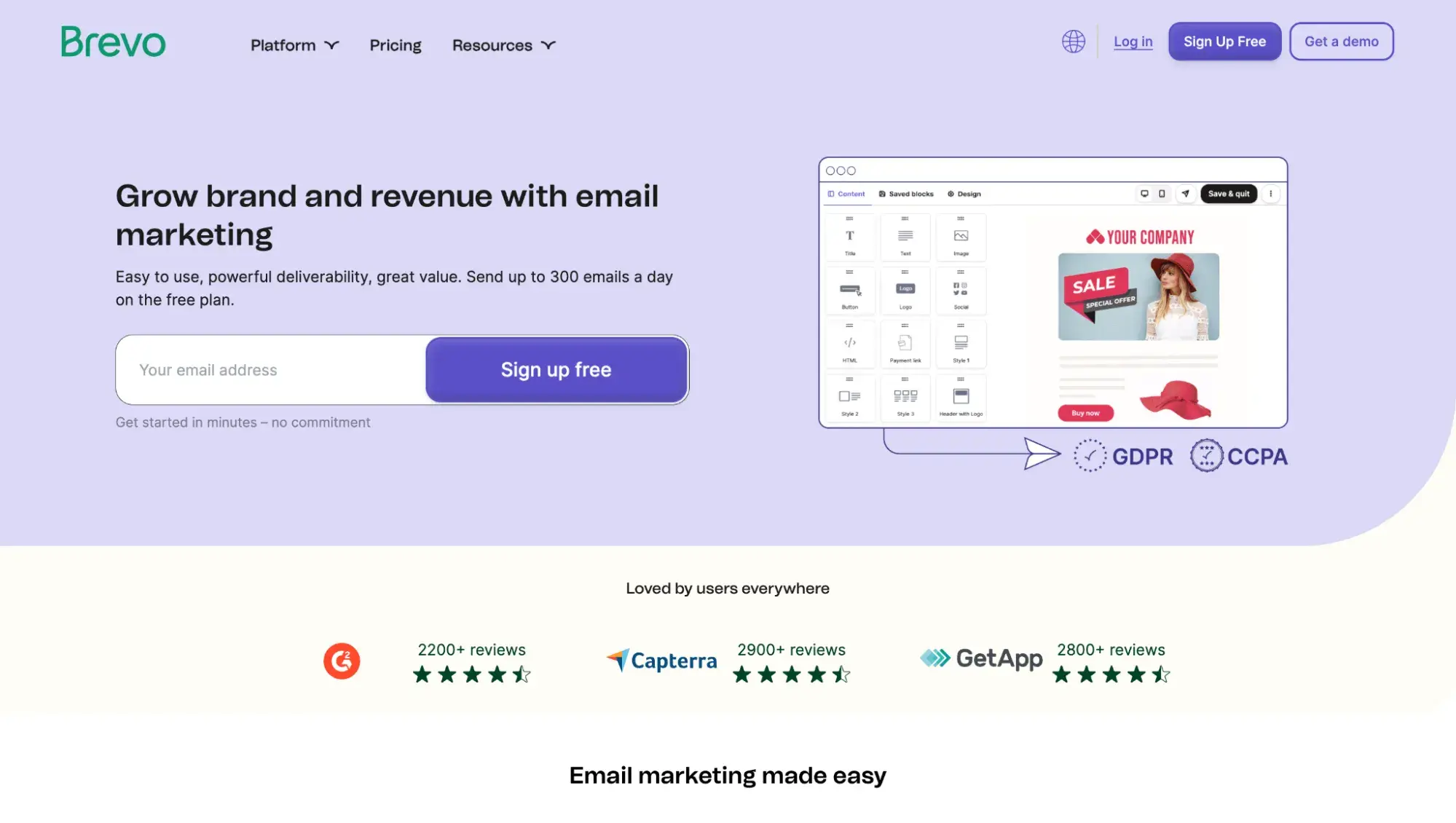 email marketing for nonprofits: brevo