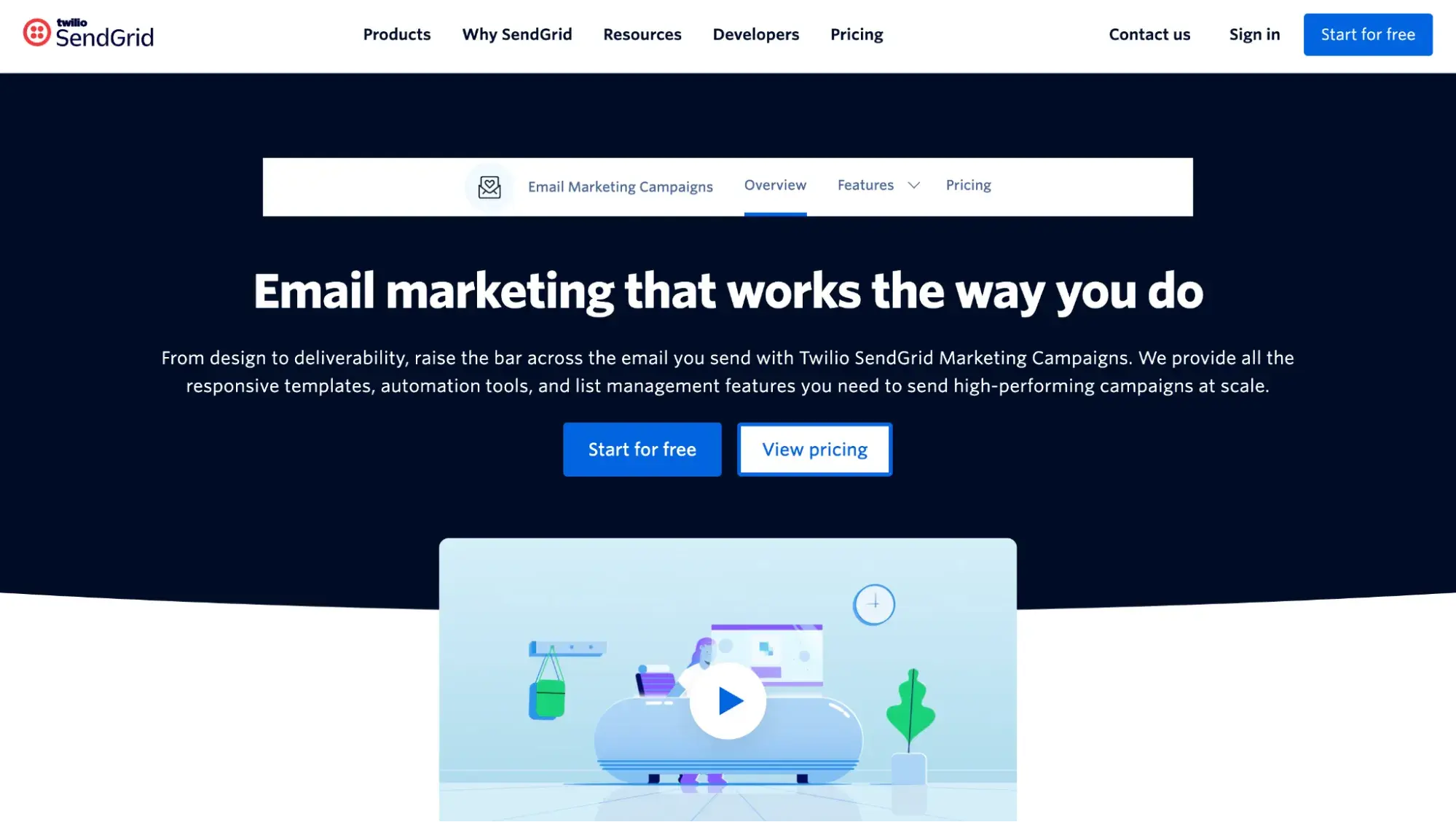 email marketing for nonprofits: sendgrid