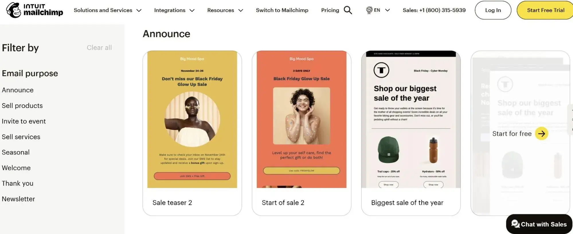 mailchimp email marketing templates