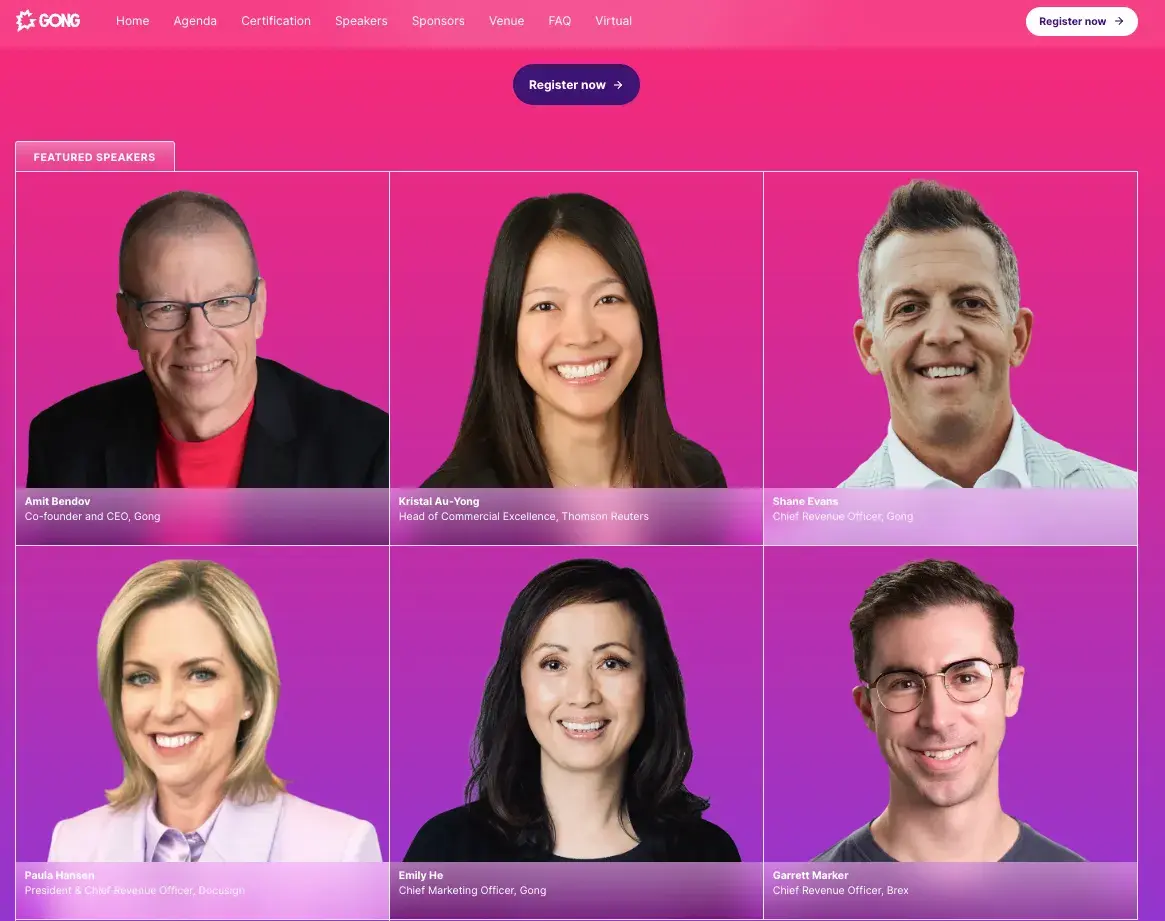 branding differentiation, gong leaders